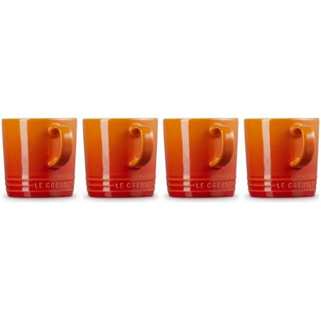 Le Creuset Set de 4 Tazas de Cerámica de Gres | Le Creuset | Mimocook