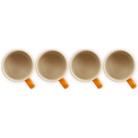 Set de 4 tazas grandes de cerámica de gres Le Creuset | Le Creuset | Mimocook