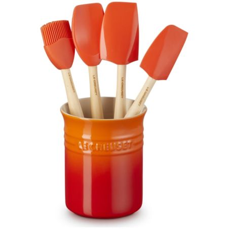 Set Pote utensílios e espátulas Craft em cerâmica de grés Le Creuset | Le Creuset | Mimocook