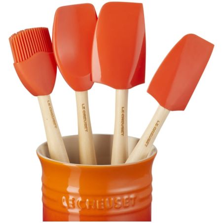 Set Pote utensílios e espátulas Craft em cerâmica de grés Le Creuset | Le Creuset | Mimocook