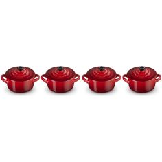 Le Creuset Stoneware Set of 4 Petite Casseroles