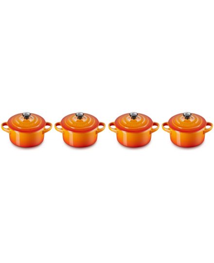 Le Creuset Set de 4 Mini-Cocottes en Céramique 10 cm | Le Creuset | Mimocook