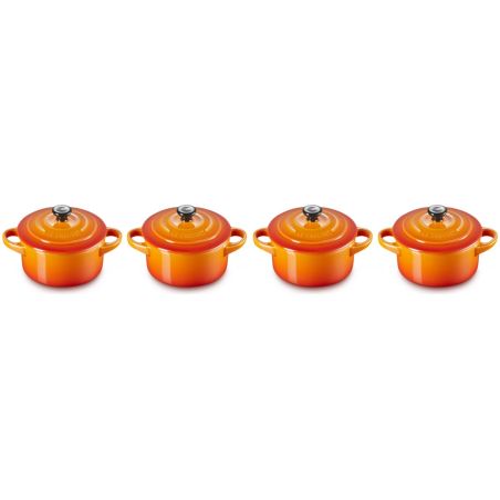 Le Creuset Set de 4 Mini-Cocottes en Céramique 10 cm | Le Creuset | Mimocook