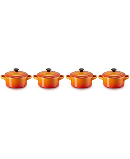 Le Creuset Set de 4 Mini-Cocottes en Céramique 10 cm | Le Creuset | Mimocook