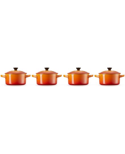 Le Creuset Set de 4 Mini-Cocottes en Céramique 10 cm | Le Creuset | Mimocook