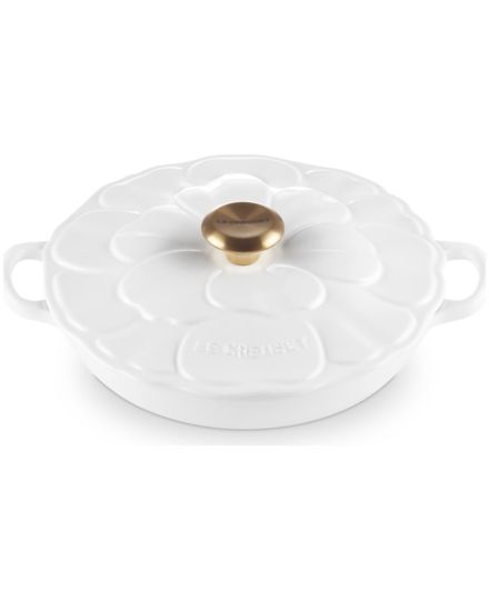 Le Creuset Cast Iron Petal Shallow 26cm Casserole | Le Creuset | Mimocook