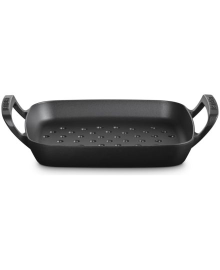 Le Creuset Panier Carré à Griller BBQ Outdoor en Fonte Noir Mat 30 cm | Le Creuset | Mimocook