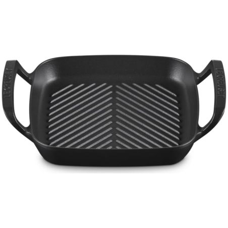 Le Creuset Parrilla Cuadrada BBQ Outdoor de Hierro Fundido Negro Mate 26 cm | Le Creuset | Mimocook