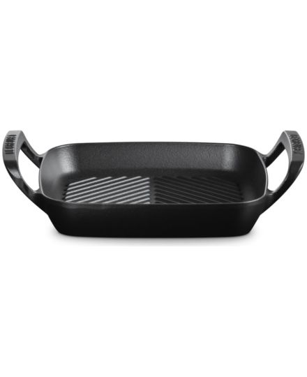 Le Creuset Quadratischer BBQ Outdoor Grill aus Gusseisen in Mattschwarz 26 cm | Le Creuset | Mimocook