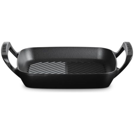 Le Creuset Quadratischer BBQ Outdoor Grill aus Gusseisen in Mattschwarz 26 cm | Le Creuset | Mimocook