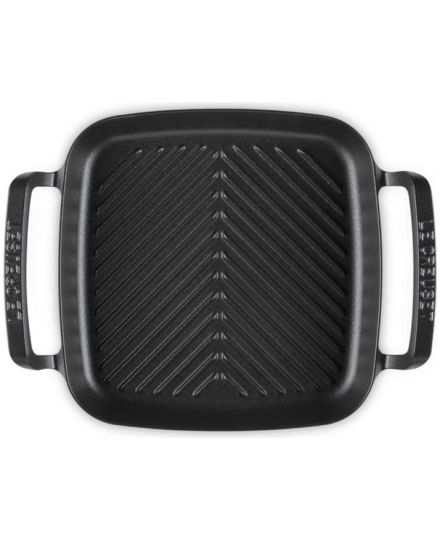 Le Creuset Gril Carré BBQ Outdoor en Fonte Noir Mat 26 cm | Le Creuset | Mimocook
