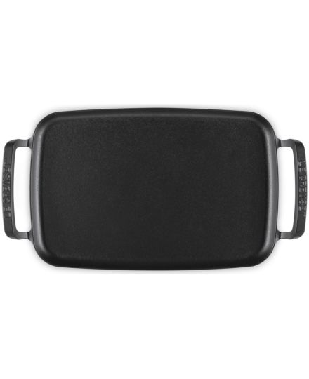 Le Creuset Quadratischer BBQ Outdoor Grillkorb aus Gusseisen in Mattschwarz 30 cm | Le Creuset | Mimocook
