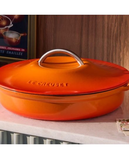 Le Creuset Cast Iron Modern Heritage Shallow Casserole 28cm | Le Creuset | Mimocook