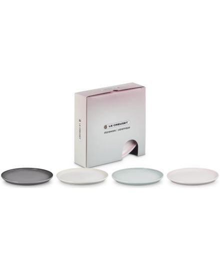 Le Creuset 4er-Set Frühstücksteller Coupe aus Steinzeug | Le Creuset | Mimocook