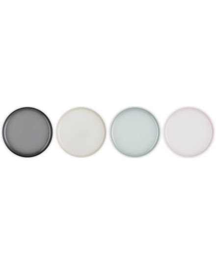 Le Creuset 4er-Set Coupe-Kleine Teller aus Steinzeug 22 cm | Le Creuset | Mimocook