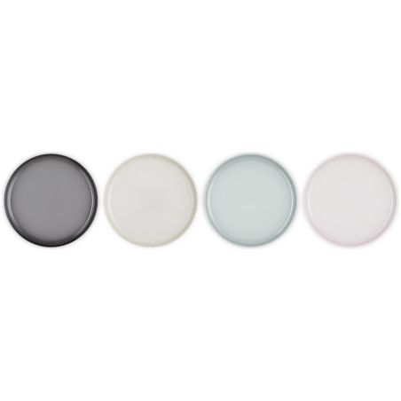 Le Creuset 4er-Set Coupe-Kleine Teller aus Steinzeug 22 cm | Le Creuset | Mimocook