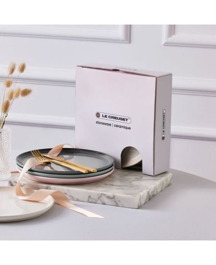 Le Creuset 4er-Set Frühstücksteller Coupe aus Steinzeug | Le Creuset | Mimocook