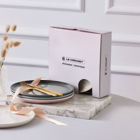 Le Creuset 4er-Set Coupe-Kleine Teller aus Steinzeug 22 cm | Le Creuset | Mimocook