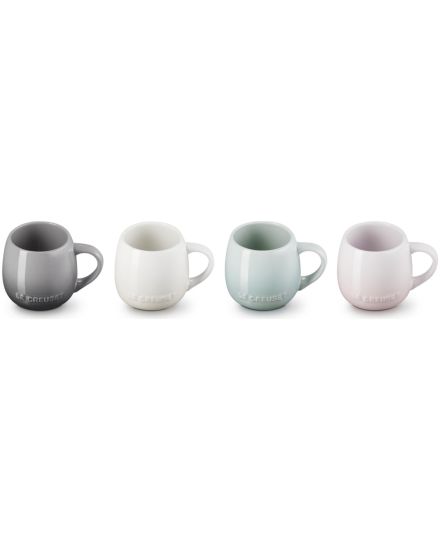 Le Creuset Stoneware Coupe Set of 4 Mugs | Le Creuset | Mimocook
