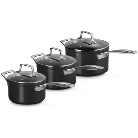 Le Creuset Ceramic Non-Stick Set of 3 Saucepans 16/18/20 cm | Le Creuset | Mimocook