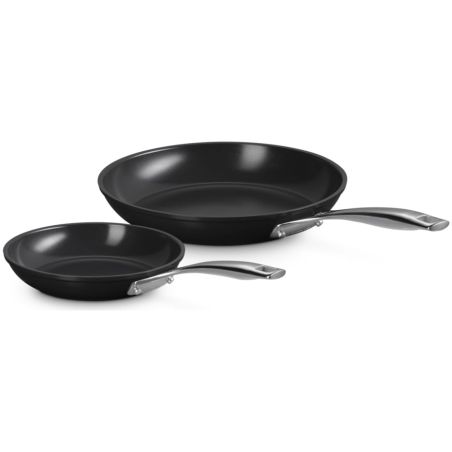 Le Creuset Essential Keramik-Antihaft 2-teiliges flaches Pfannenset 20/26cm | Le Creuset | Mimocook