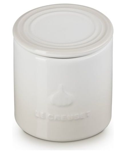 Le Creuset Bote Signature para Ajos de Cerámica de Gres Merengue | Le Creuset | Mimocook