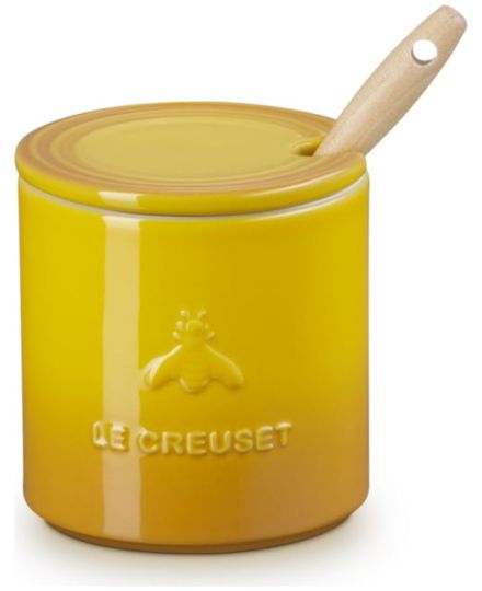 Le Creuset Bote Signature para Miel con Espátula de Cerámica de Gres Nectar 0,42 L | Le Creuset | Mimocook