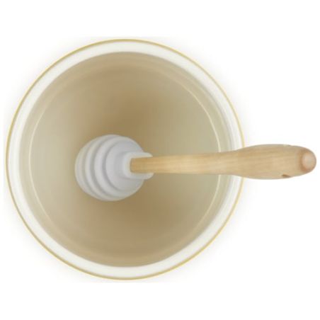 Le Creuset Stoneware Signature Honey Pot with Dipper Nectar 0.42 L | Le Creuset | Mimocook