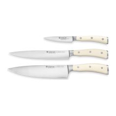 Wüsthof Classic Ikon Crème Set de 3 Cuchillos de Chef