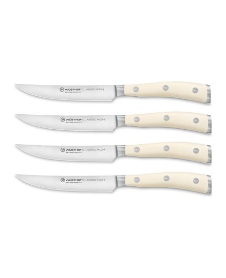 Wüsthof Classic Ikon Set de 4 Couteaux à Steak Crème | Wusthof | Mimocook