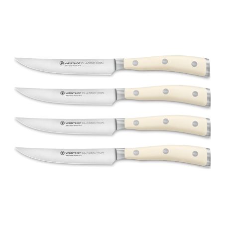 Wüsthof Classic Ikon Conjunto de 4 Facas de Bife Crème | Wusthof | Mimocook