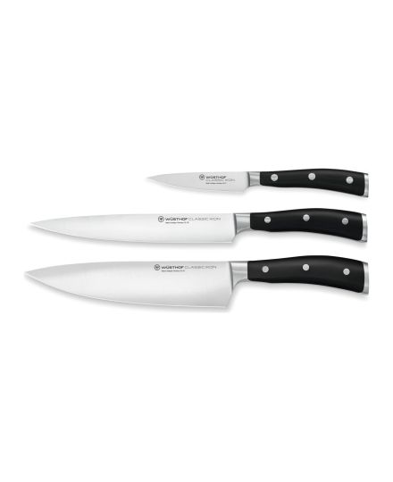 Wüsthof Classic Ikon 3-teiliges Chefmesser-Set | Wusthof | Mimocook