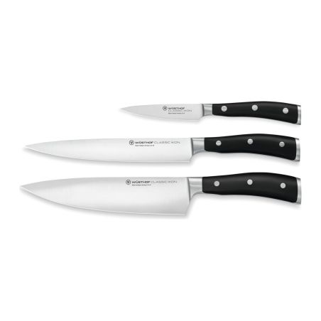 Wüsthof Classic Ikon 3-Piece Chef’s Knife Set | Wusthof | Mimocook