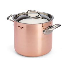 de Buyer PRIMA MATERA Copper & Stainless Steel High Stockpot with Lid