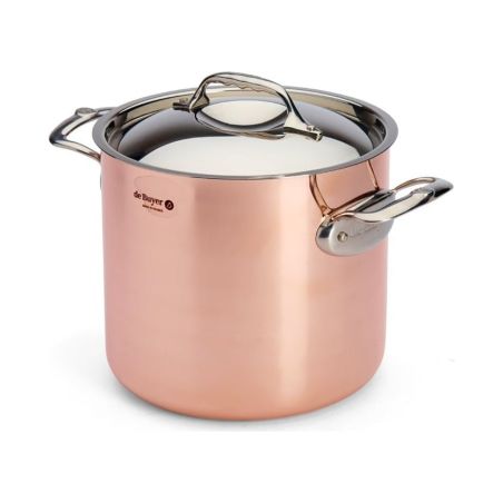 de Buyer PRIMA MATERA Olla Alta de Cobre e Inox con Tapa | De Buyer | Mimocook