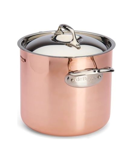 de Buyer PRIMA MATERA Olla Alta de Cobre e Inox con Tapa | De Buyer | Mimocook