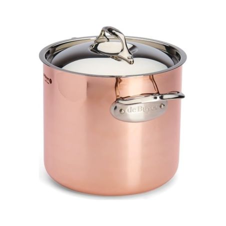 de Buyer PRIMA MATERA Olla Alta de Cobre e Inox con Tapa | De Buyer | Mimocook