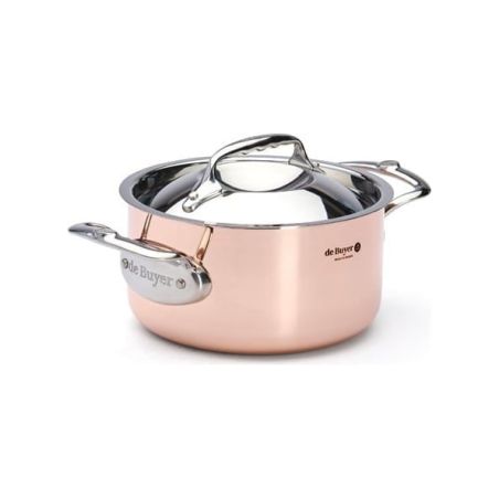 de Buyer PRIMA MATERA Caçarola em Cobre e Inox com Tampa | De Buyer | Mimocook
