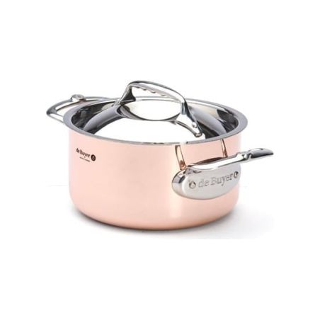 de Buyer PRIMA MATERA Cacerola de Cobre e Inox con Tapa | De Buyer | Mimocook