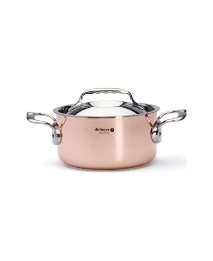 de Buyer PRIMA MATERA Caçarola em Cobre e Inox com Tampa | De Buyer | Mimocook