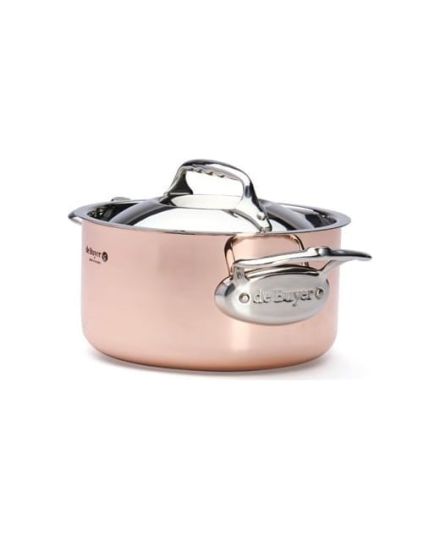 de Buyer PRIMA MATERA Cacerola de Cobre e Inox con Tapa | De Buyer | Mimocook