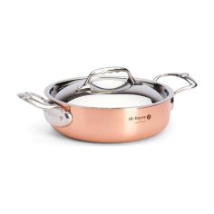 de Buyer PRIMA MATERA Sauteuse en Cuivre et Inox avec Couvercle