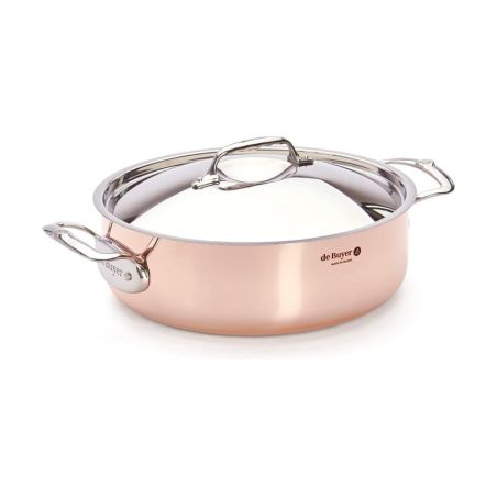 de Buyer PRIMA MATERA Sauteuse aus Kupfer und Edelstahl mit Deckel | De Buyer | Mimocook