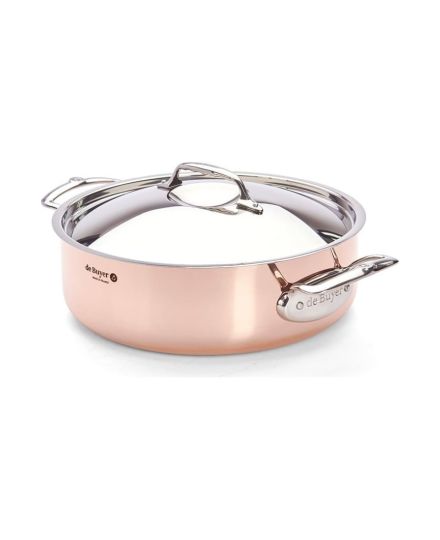de Buyer PRIMA MATERA Sauteuse aus Kupfer und Edelstahl mit Deckel | De Buyer | Mimocook