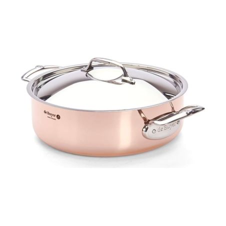 de Buyer PRIMA MATERA Sauteuse en Cuivre et Inox avec Couvercle | De Buyer | Mimocook