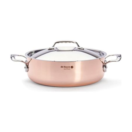 de Buyer PRIMA MATERA Sartén Alta de Cobre e Inox con Tapa | De Buyer | Mimocook