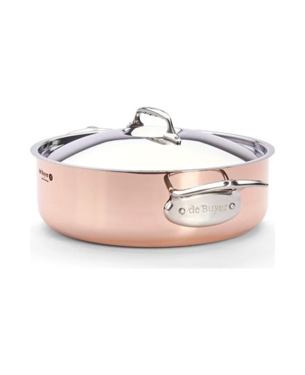 de Buyer PRIMA MATERA Sartén Alta de Cobre e Inox con Tapa | De Buyer | Mimocook
