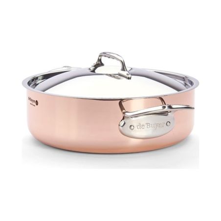 de Buyer PRIMA MATERA Sartén Alta de Cobre e Inox con Tapa | De Buyer | Mimocook