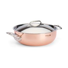 de Buyer PRIMA MATERA Sartén Alta de Cobre e Inox con Tapa 28cm