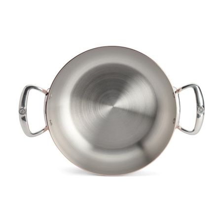de Buyer PRIMA MATERA Copper & Stainless Steel Sauté Pan with Lid 28cm | De Buyer | Mimocook